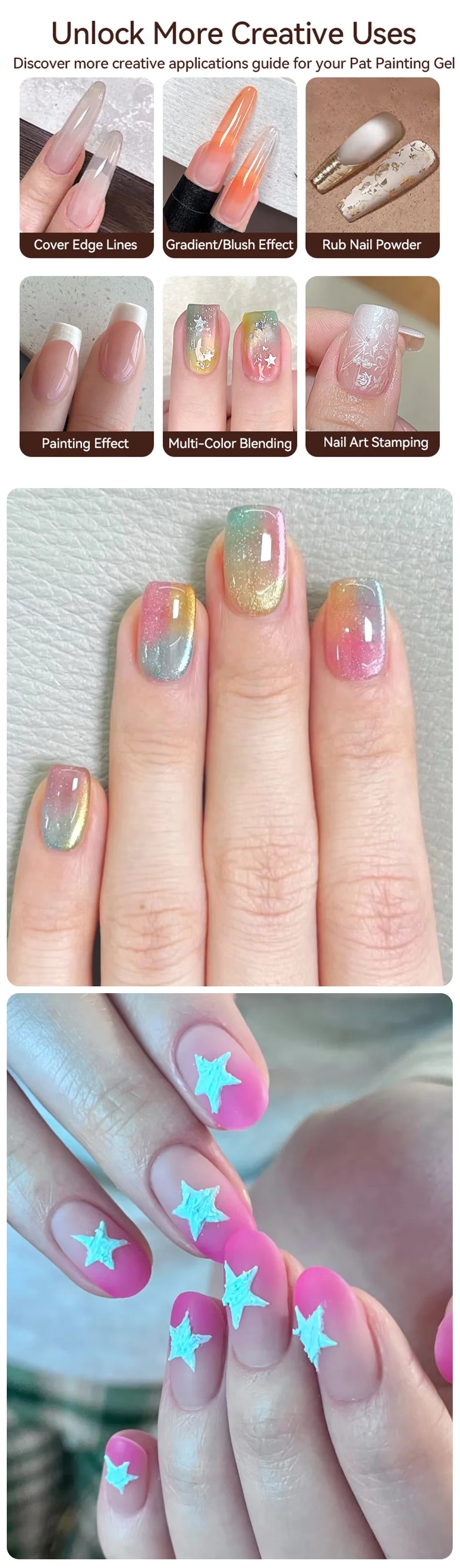 UR SUGAR 9-Color Pat Painting Gel Palette