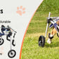 SucceBuy 2 Wheels Dog Wheelchair for Back Legs Pet Wheelchair Dog Cart/Wheelchair for Disabled Paralysis Hind Limb Weak Pet