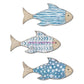 Coastal Wooden Fish Wall Decors Set