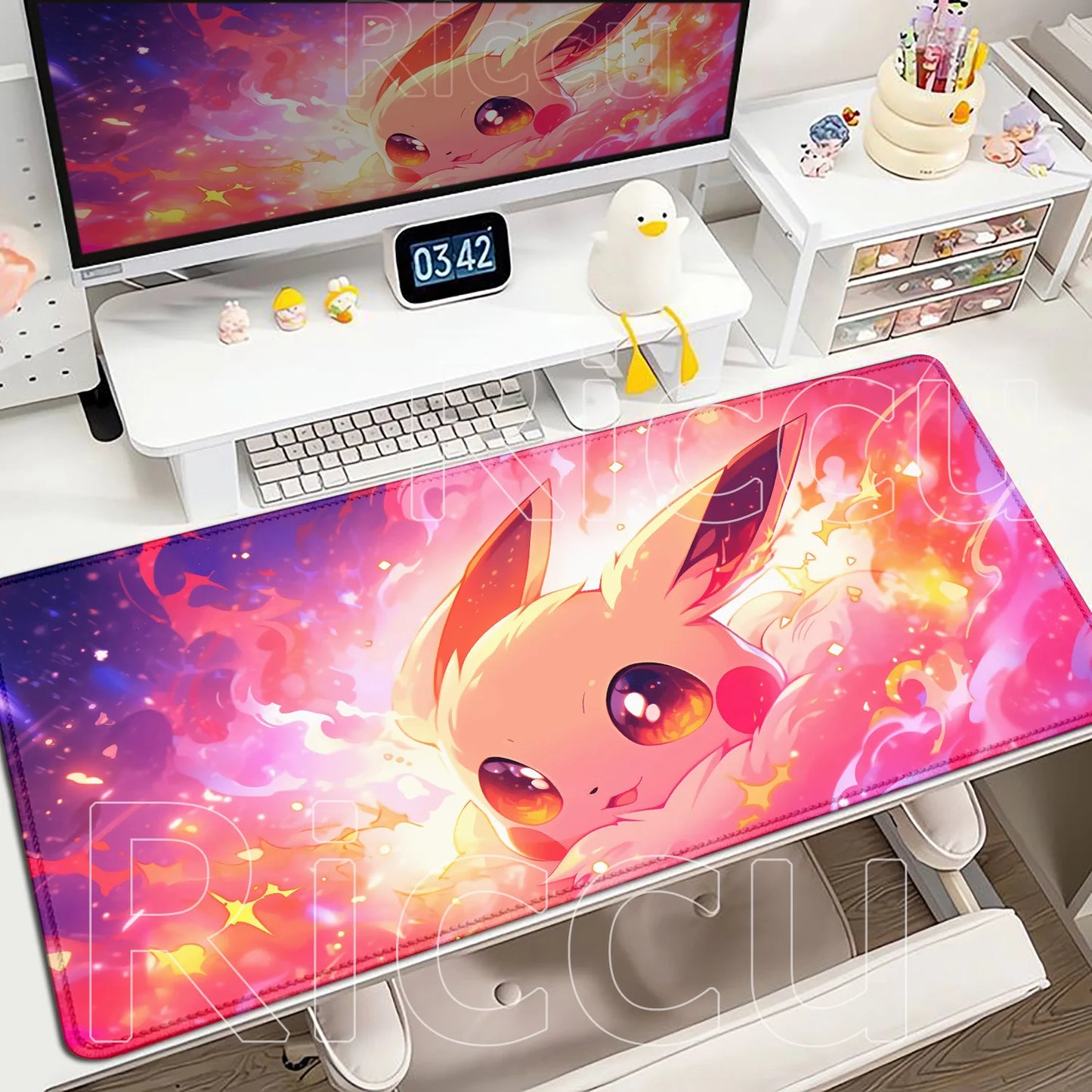 Kawaii Eevees Mouse Pad - Pokémon Office Gaming Desk Mat