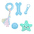 5-pack pet toys plush dog