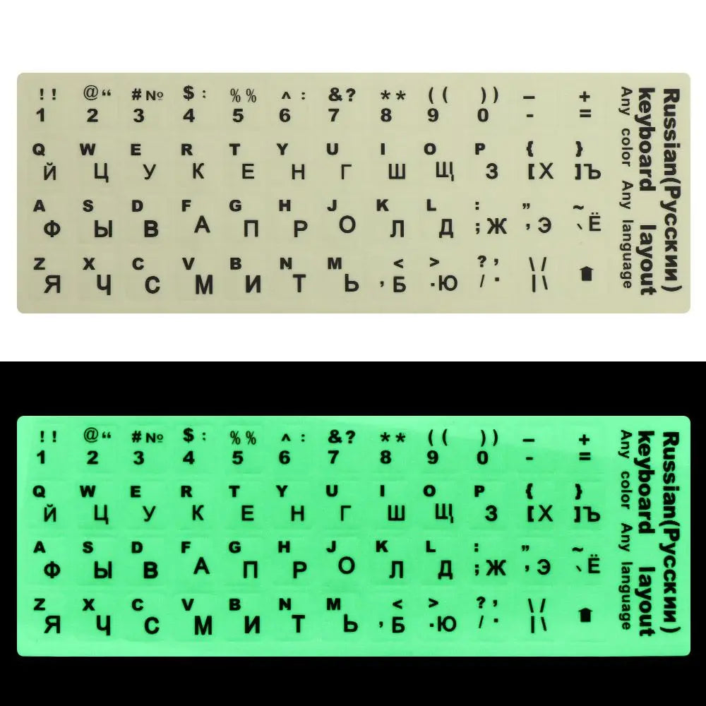 "Laptop Keyboard Sticker Protective Film - Multi-Language"