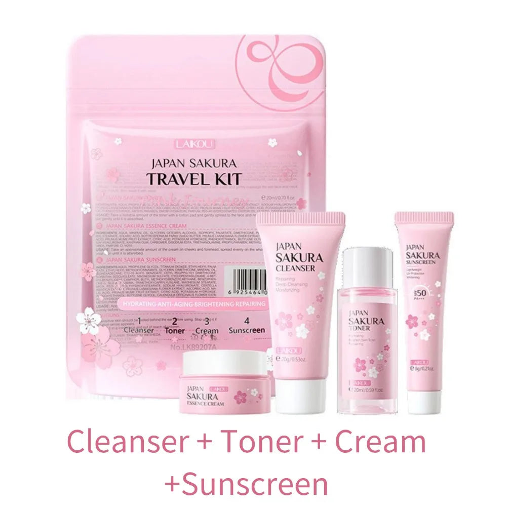 Sakura 6-Piece Travel Skin Care Set