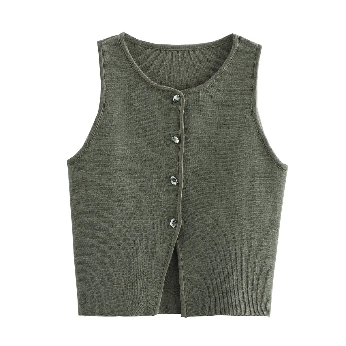 Chic Knit Sleeveless Vest Top