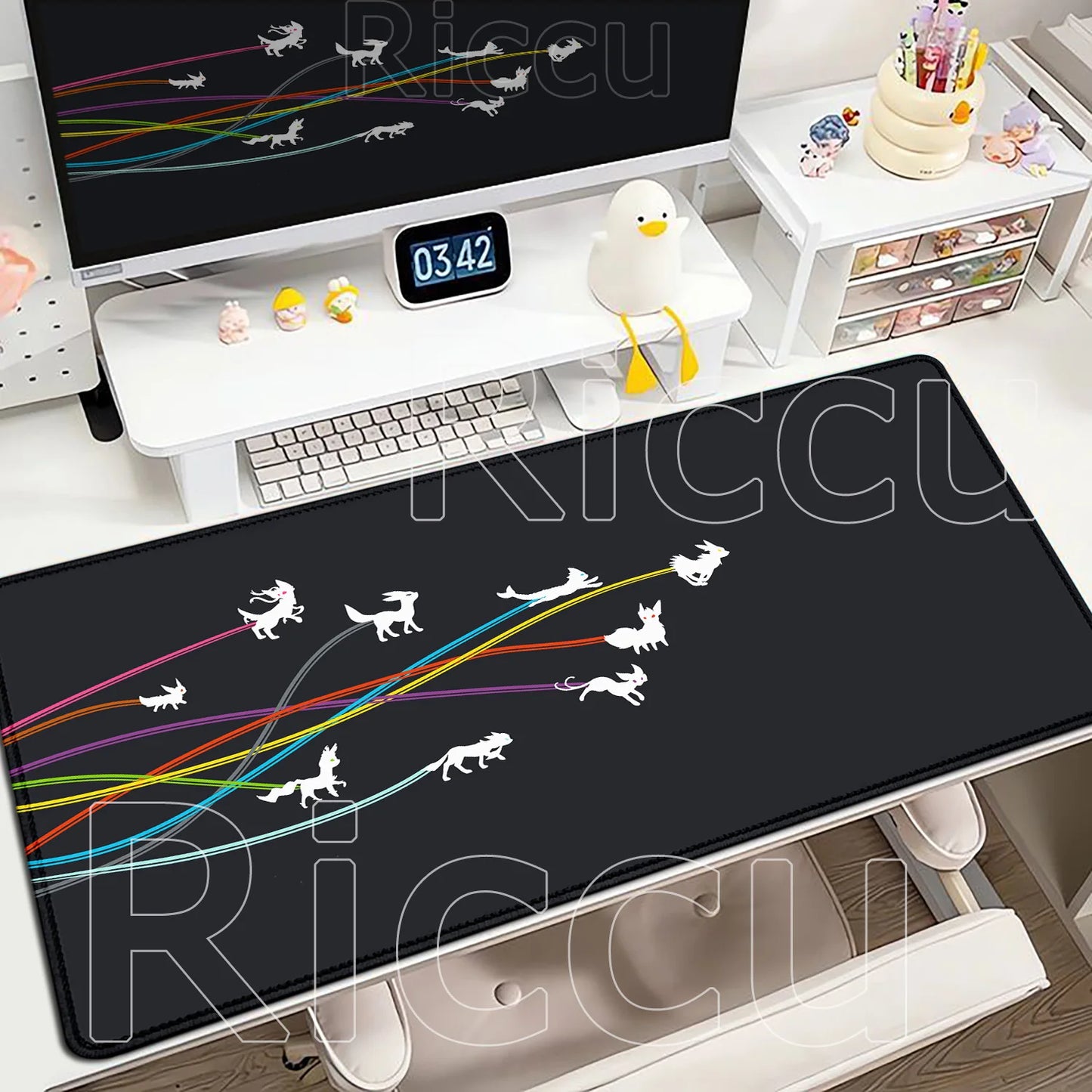 Kawaii Eevees Mouse Pad - Pokémon Office Gaming Desk Mat