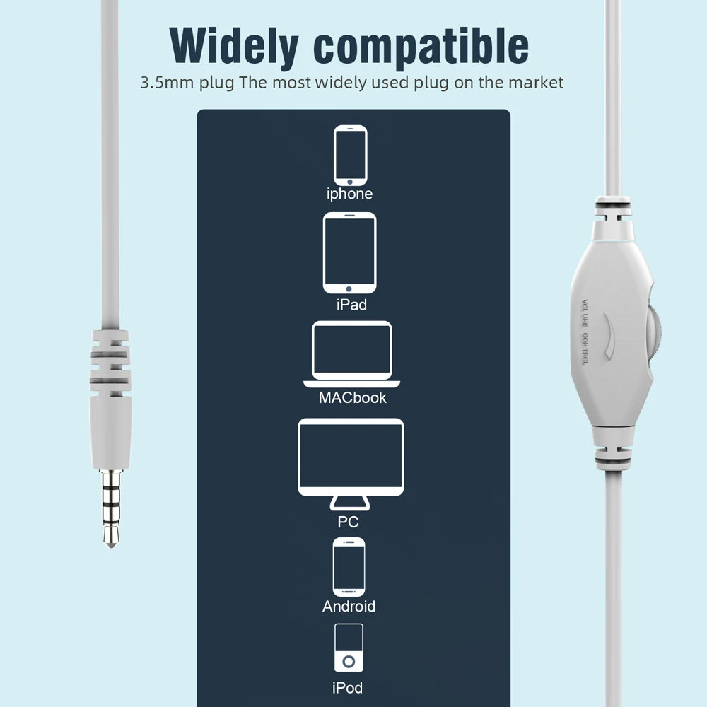 3.5mm Wired Over-Ear Headphones