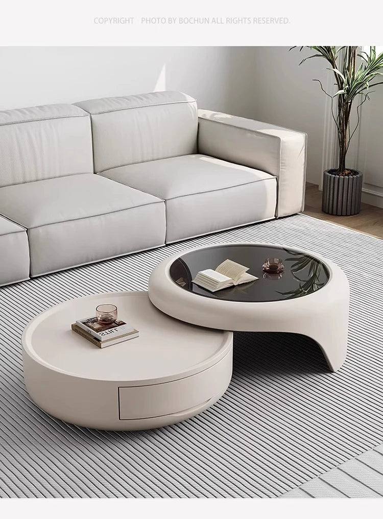 Luxury Modern Round Coffee Table – Minimalist Contemporary Design