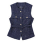 Urban Chic Tweed Waistcoat – Belted Sleeveless Vest