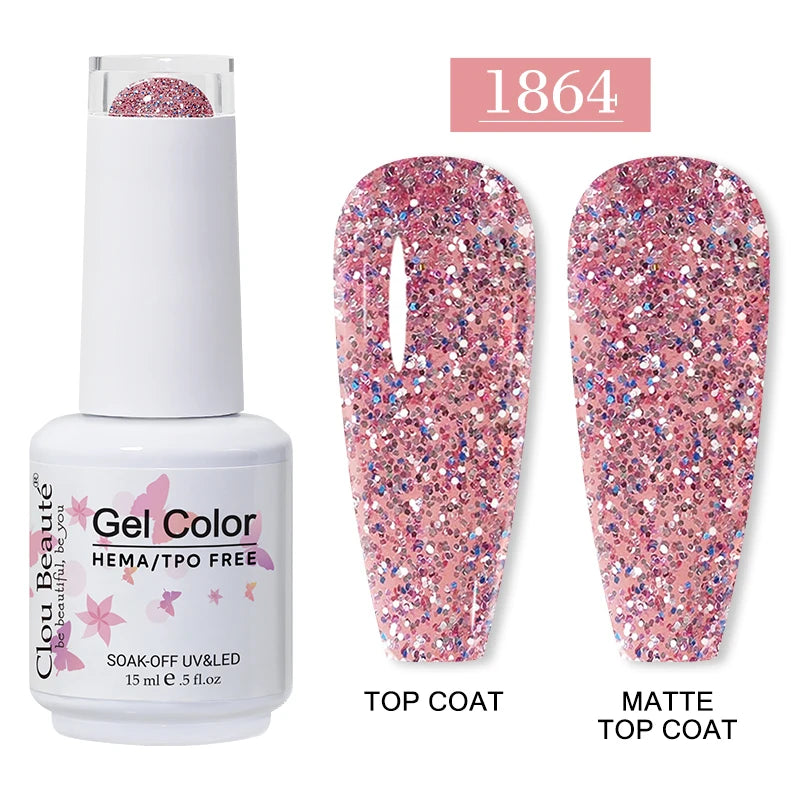 Clou Beaute 15ml HEMA/TPO-Free UV Gel Polish (Classic Red Collection)