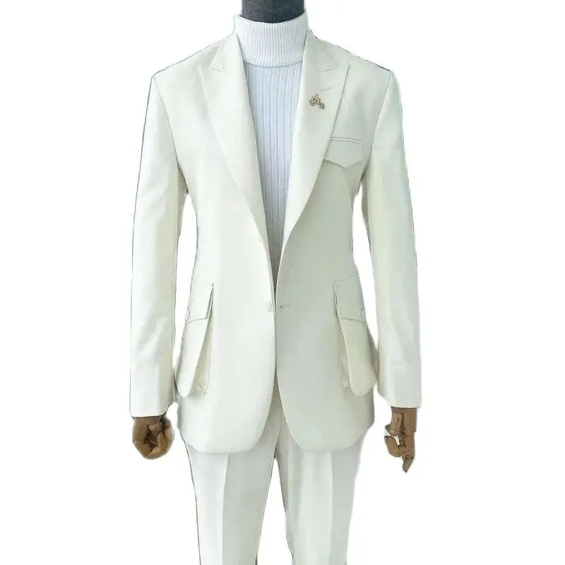 White Wedding Men'S Suits Masculino