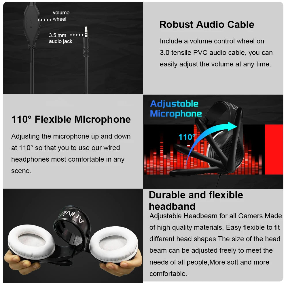 3.5mm Wired Over-Ear Headphones