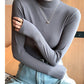 Women’s Slim Half‑Turtleneck Knitted Pullover Sweater