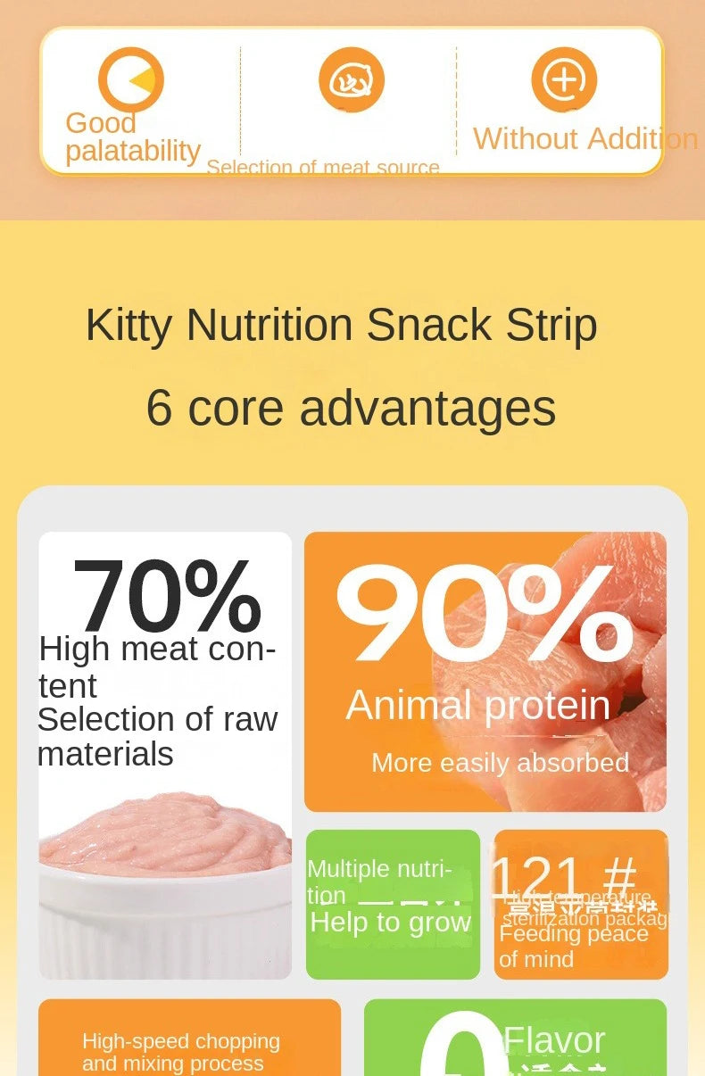 Cat snacks cat strips 15g into