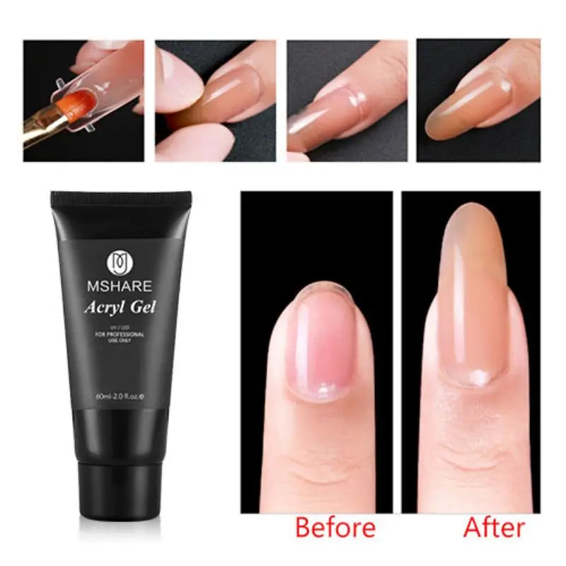 MSHARE 60g Hema-Free TPO Poly Nail Extension Gel