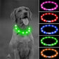 USB Rechargeable Luminous Collar Adjustable Led Glowing Dog Collar for Large Small Dogs Cat Night Light Collar Pet Safety Harnes