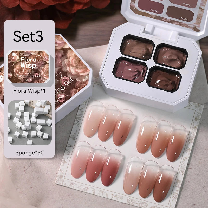 UR SUGAR 9-Color Pat Painting Gel Palette