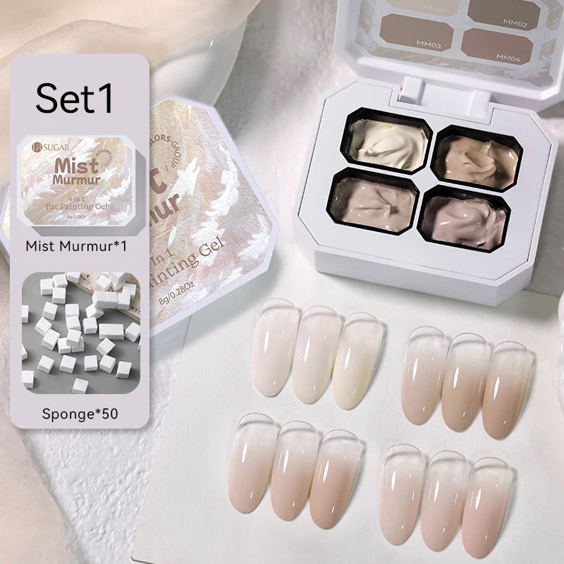 UR SUGAR 9-Color Pat Painting Gel Palette