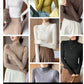 Women’s Slim Half‑Turtleneck Knitted Pullover Sweater