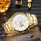 1PC Men's Luxury Watch: Fashion Business Calendar Quartz Wristwatch with Steel Band