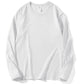 Women Leisure Cotton Long‑Sleeve Round‑Neck Top