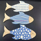 Coastal Wooden Fish Wall Decors Set