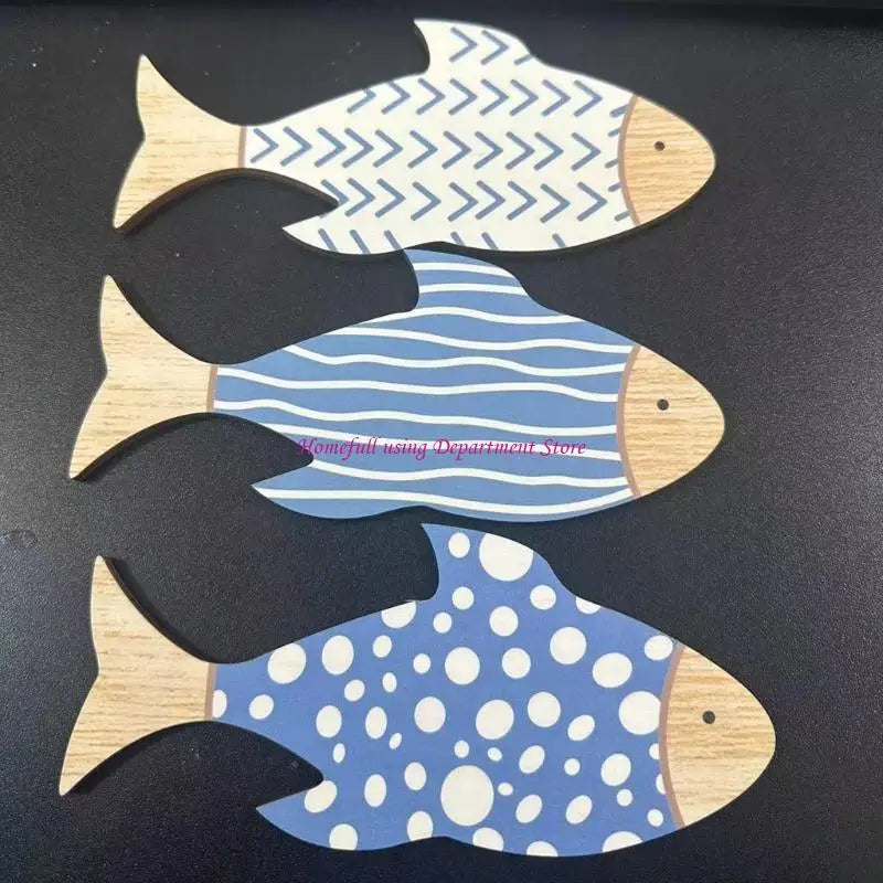 Coastal Wooden Fish Wall Decors Set