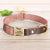 Free Custom PU Leather Dog Collar Engraved Dog Collars Adjustable Pet Buckle ID Necklace Durable for Small Medium Large Dogs Pug