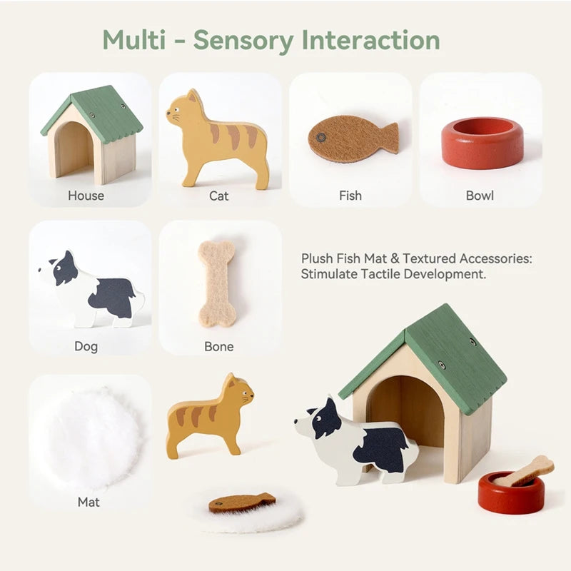 Toy House Accessories Pet Set