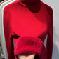 Women’s Velvet‑Lined Thick Turtleneck Sweater