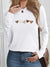 Women’s Cotton Heart‑Print Long‑Sleeve Top