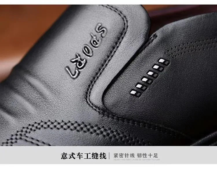 Men'S Leather Shoes New Black