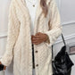 Women’s Thick Plush Hooded Cardigan