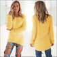 Women Warm Solid‑Color O‑Neck Loose Knit Sweater