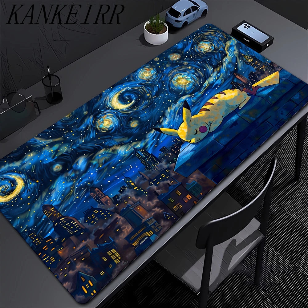 Pikachu Mouse Pad - Large Rubber Gaming Desk Mat