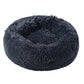 Winter Round Plush Dog Beds Washable Plush Fluffy Pet Cushion Dog Cat Bed Mat Portable Pet Kennel Puppy Pad