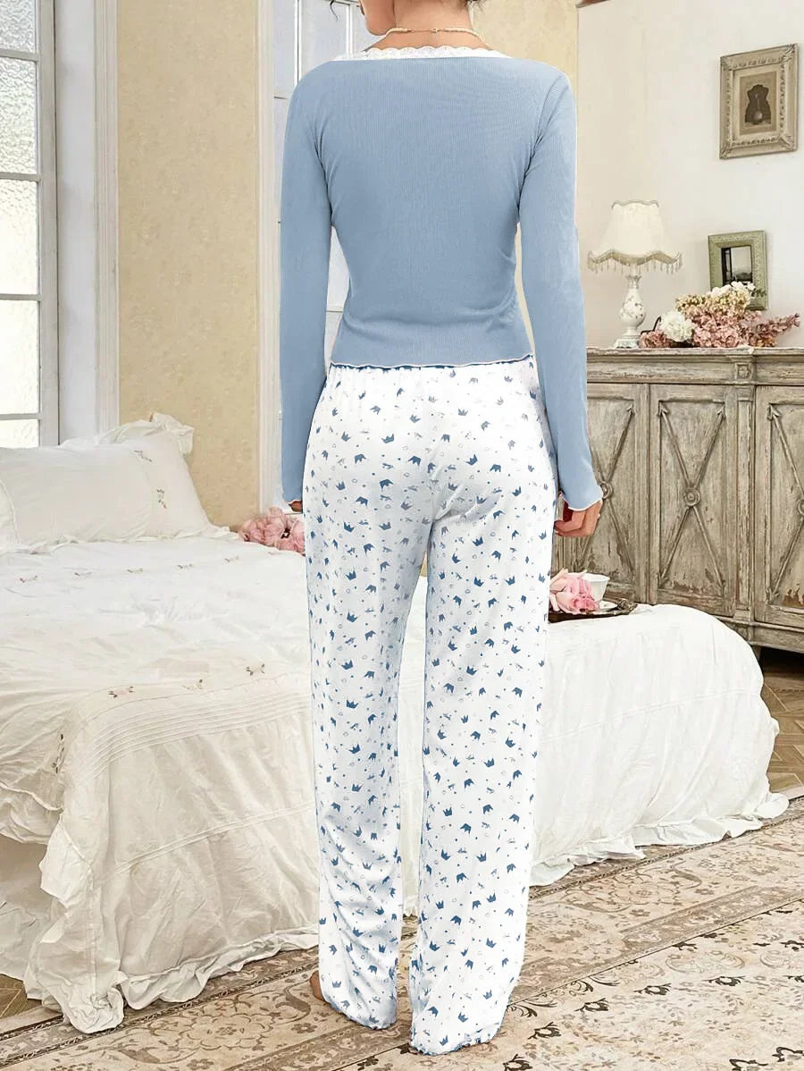 Cozy Nights Long‑Sleeve Pajama Set