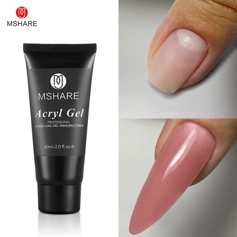 MSHARE 60g Hema-Free TPO Poly Nail Extension Gel