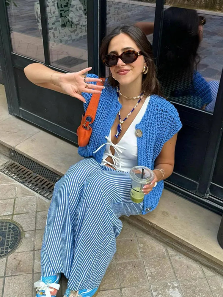 Cozy Knit Sleeveless Vest Top