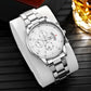 1PC Men's Luxury Watch: Fashion Business Calendar Quartz Wristwatch with Steel Band
