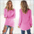 Women Warm Solid‑Color O‑Neck Loose Knit Sweater