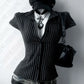 Women’s Y2K Striped Slim Sleeveless Top