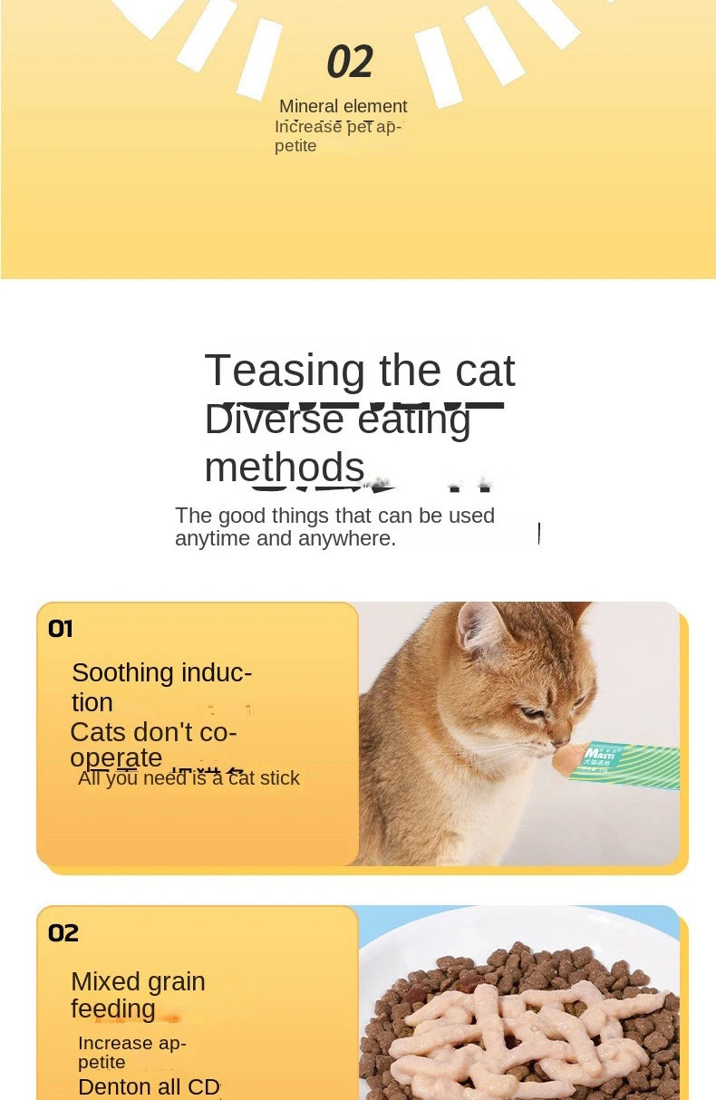 Cat snacks cat strips 15g into