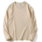 Women Leisure Cotton Long‑Sleeve Round‑Neck Top