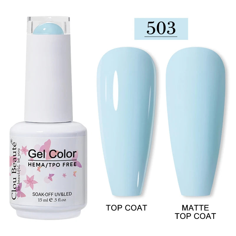 Clou Beaute 15ml HEMA/TPO-Free UV Gel Polish (Classic Red Collection)