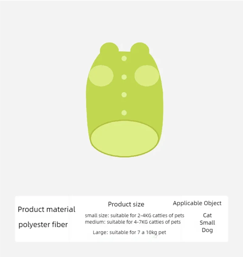 Pet cotton clothing,