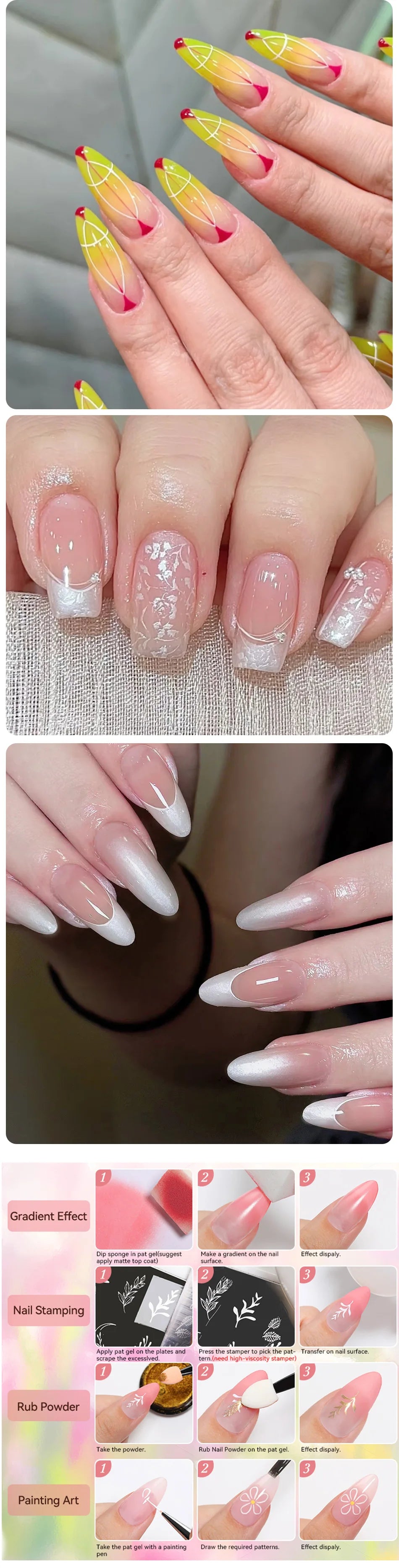 UR SUGAR 9-Color Pat Painting Gel Palette