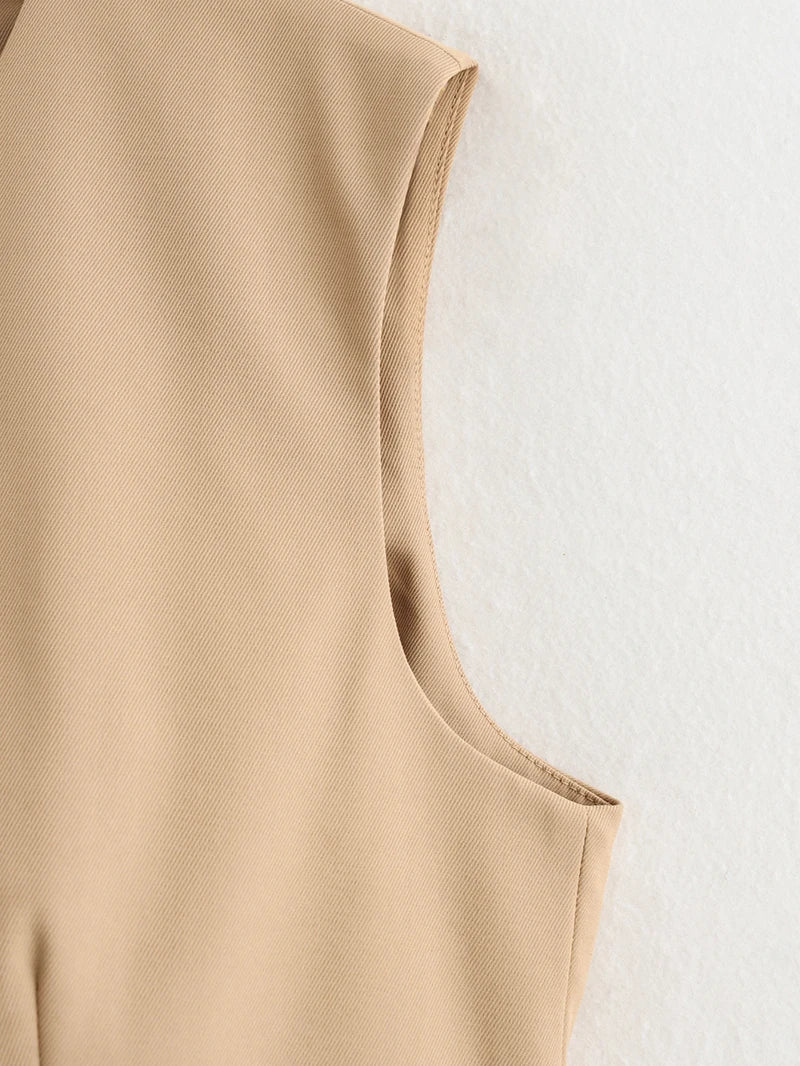 Urban Zip‑Front Sleeveless Waistcoat