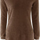 Women Warm Solid‑Color O‑Neck Loose Knit Sweater