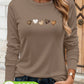 Women’s Cotton Heart‑Print Long‑Sleeve Top