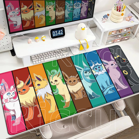 Kawaii Eevees Mouse Pad - Pokémon Office Gaming Desk Mat